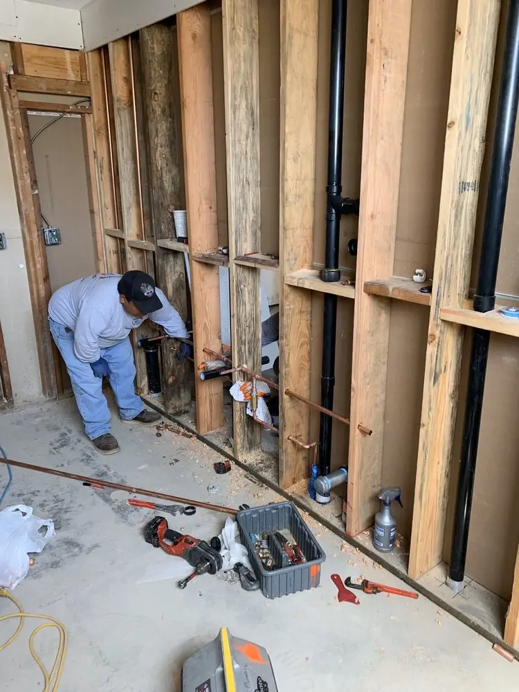 Commercial rough-in plumbing for Gas Line Repair in East Harwich